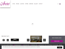 Tablet Screenshot of hotelametyst.com